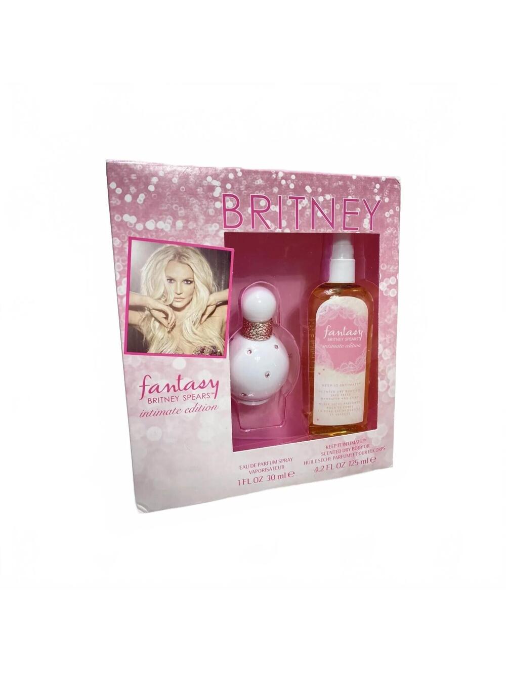 Britney Spears Fantasy Intimate Edition Scented Body Oil & Eau De Parfum Spray.